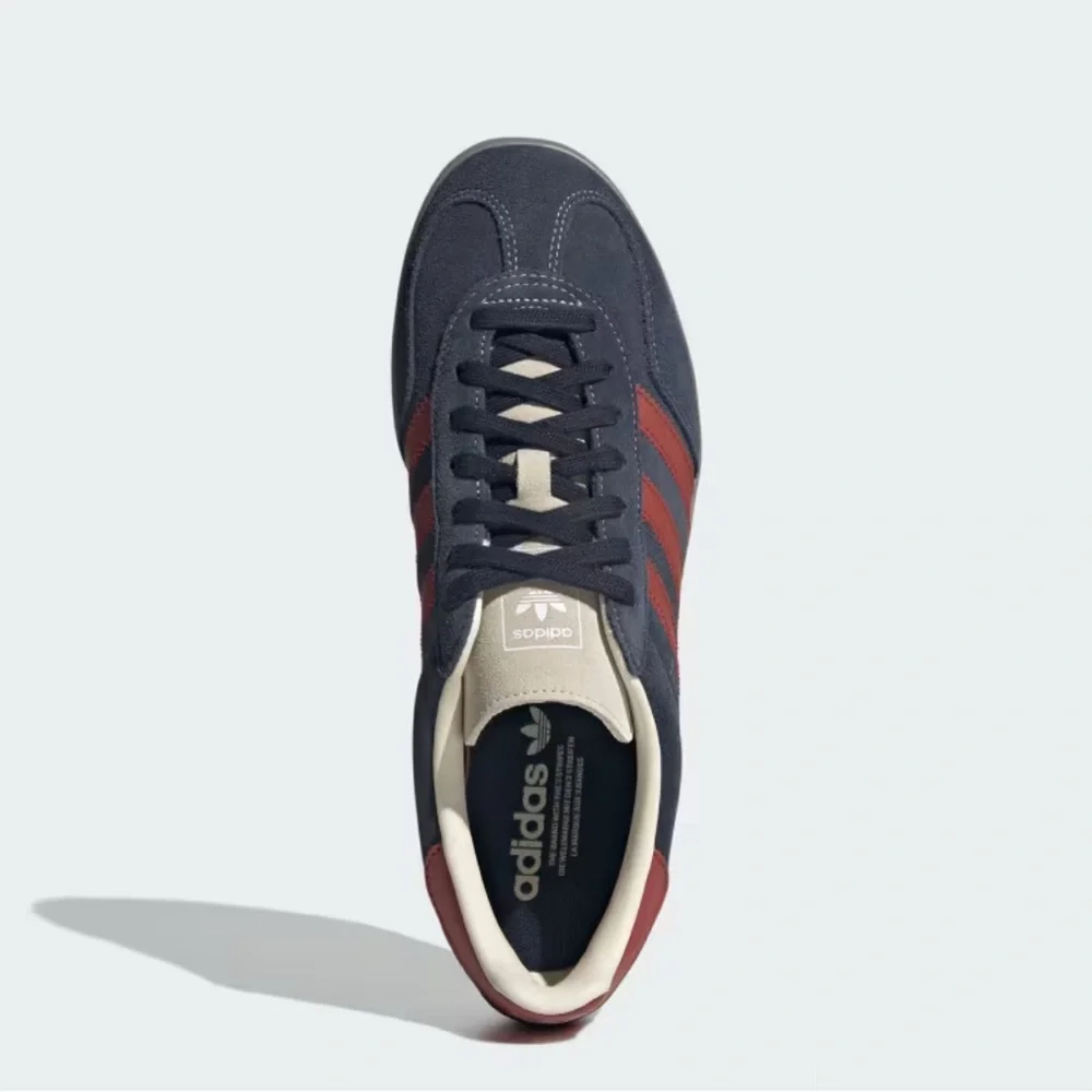 Adidas Gazelle Indoor (colors: Legend Ink / Preloved Ruby / Wonder White) - Picture 7 of 14